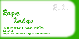 roza kalas business card